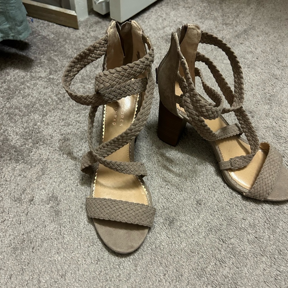 Dark beige heels